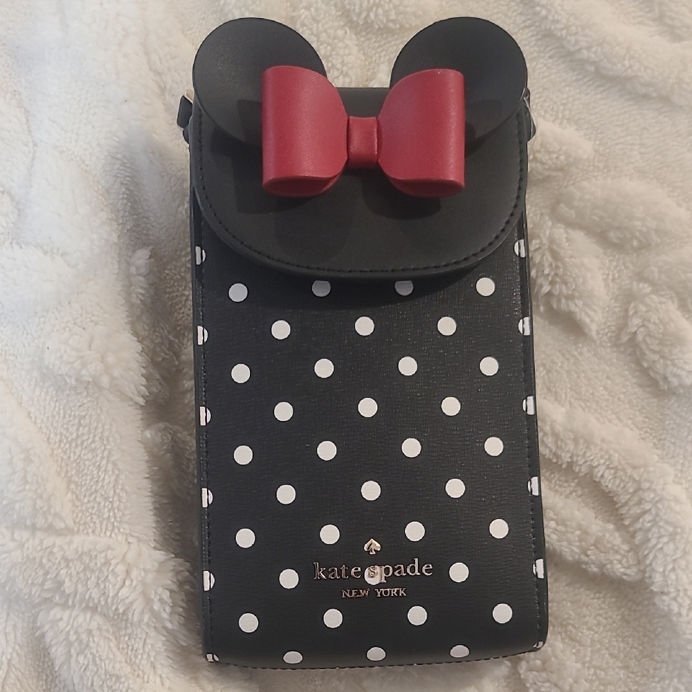 Kate Spade Black and Red Polka Dot Crossbody Bag